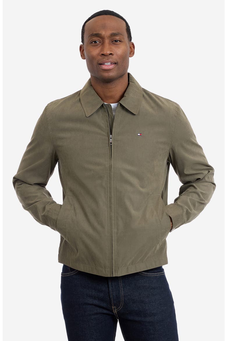 Microfiber Golf Jacket, Alternate, color, OLIVE