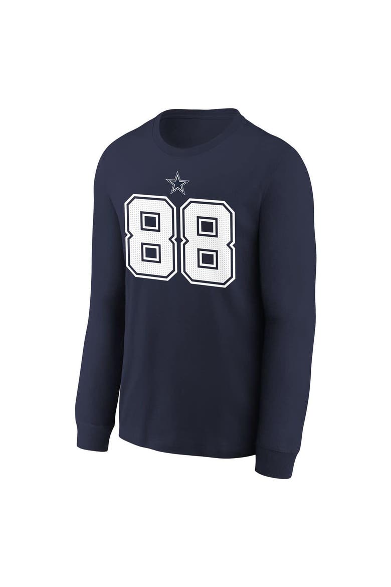 Youth Nike CeeDee Lamb Navy Dallas Cowboys Player Name & Number Long Sleeve T-Shirt, Alternate, color, Navy