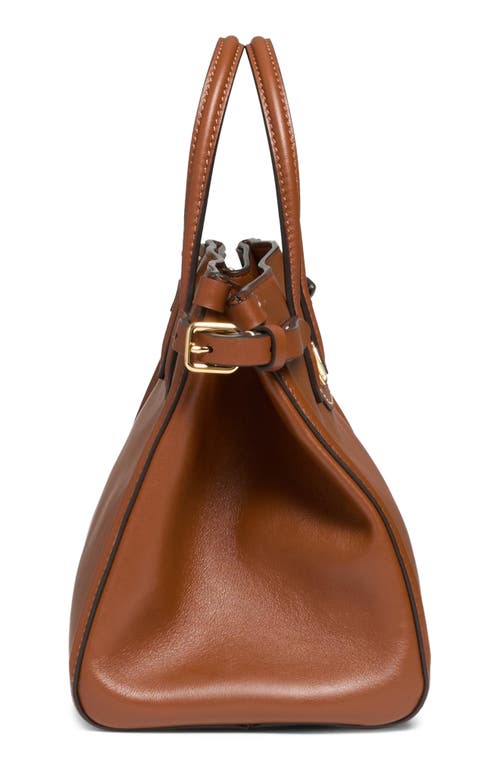 Valentino Garavani Brown Leather Antibes Shopping Bag