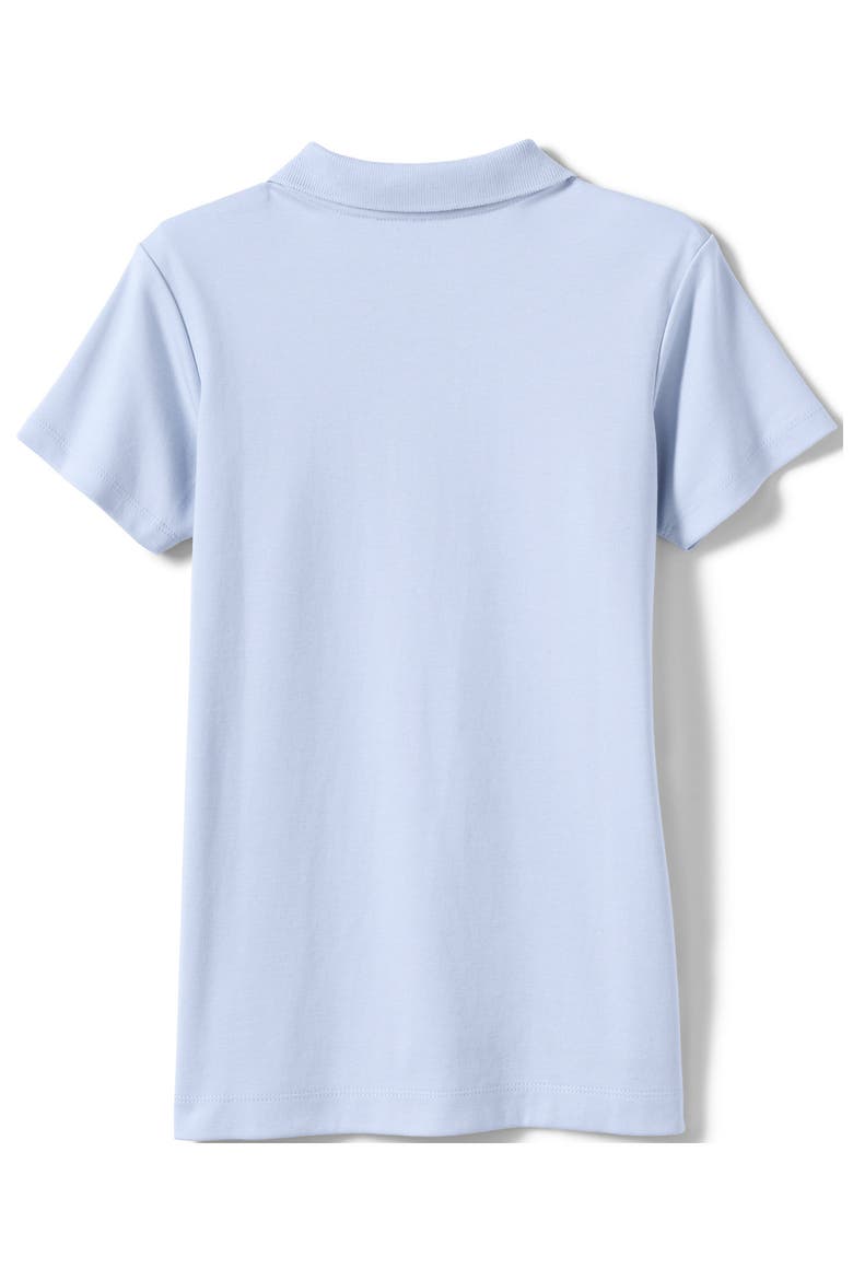 School Uniform Girls Short Sleeve Feminine Fit Interlock Polo Shirt, Alternate, color, Blue