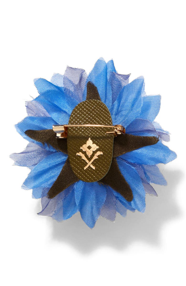 Helena Simon The Blue Cornflower Floral Brooch, Alternate, color, Blue