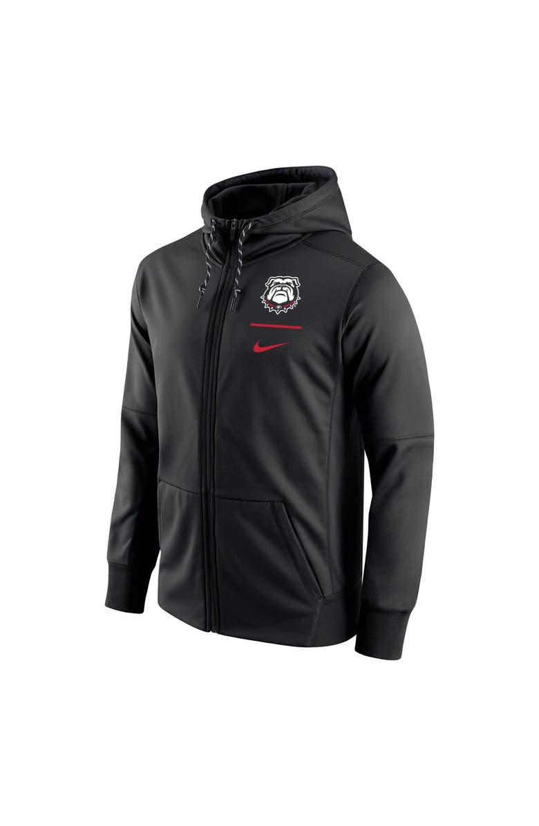 Nike Men's Nike Black Georgia Bulldogs Secondary Logo Stack Performance Full-Zip Hoodie, Alternate, color, 