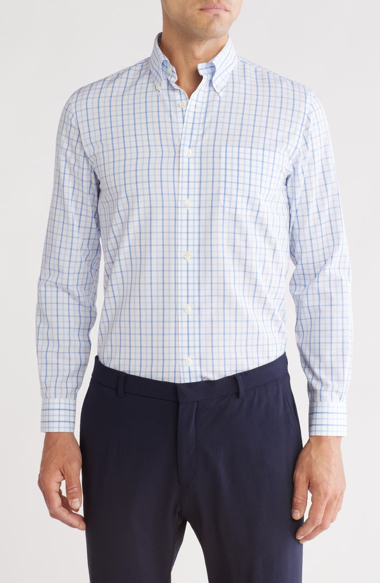 Brooks Brothers Regular Fit Plaid Cotton Broadcloth Non-Iron Button-Down Shirt, Main, color,