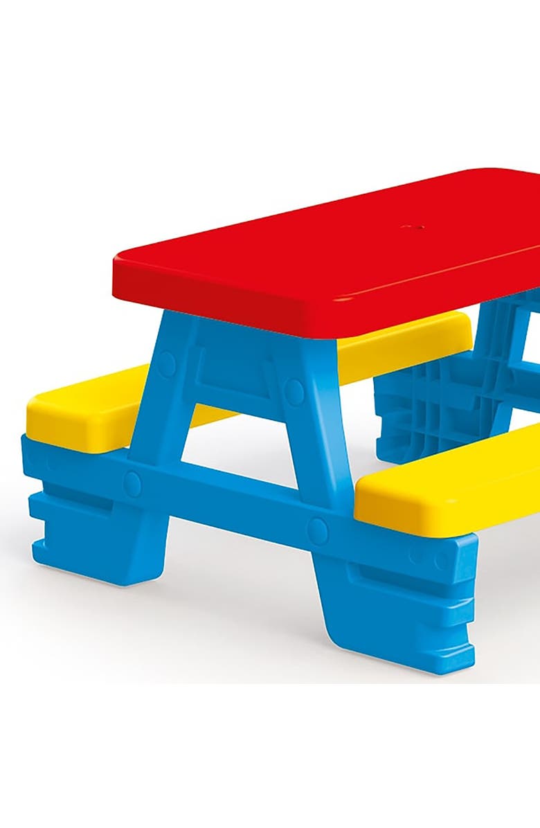Dolu Children's Picnic Table With 4 Benches, Alternate, color, Multicolored