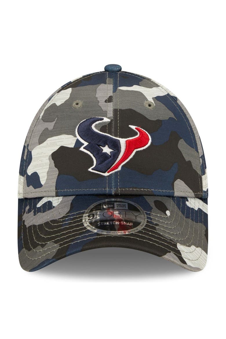Men's New Era Camo Houston Texans 2022 NFL Training Camp Official 9FORTY Adjustable Hat, Alternate, color, Camo