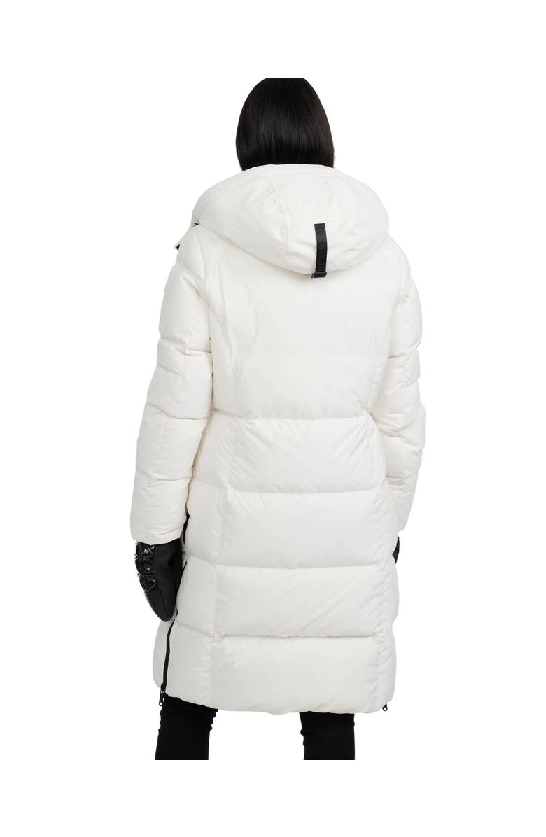 Pajar Zaniah Long Channel Quilted Puffer, Alternate, color, White Opal