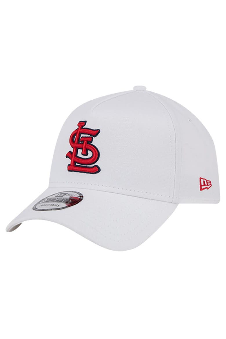 Men's New Era White St. Louis Cardinals TC A-Frame 9FORTY Adjustable Hat, Main, color, White