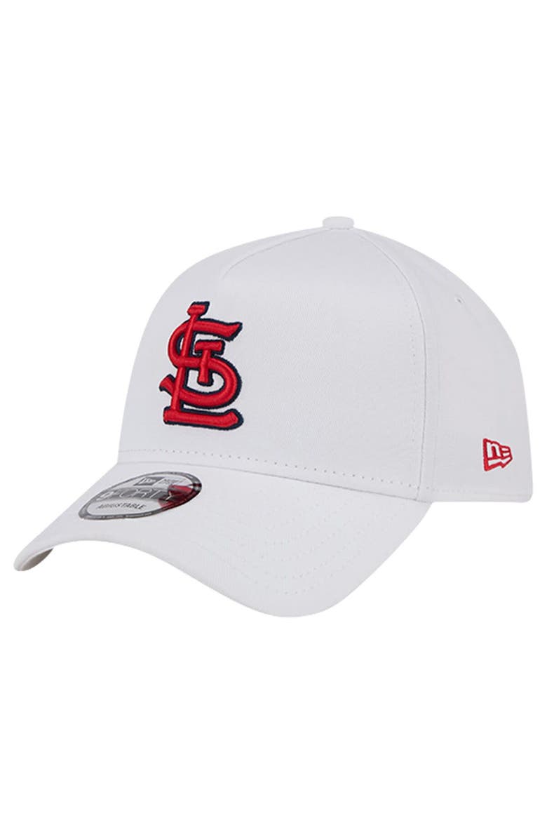 New Era Men's New Era White St. Louis Cardinals TC A-Frame 9FORTY Adjustable Hat, Main, color, White