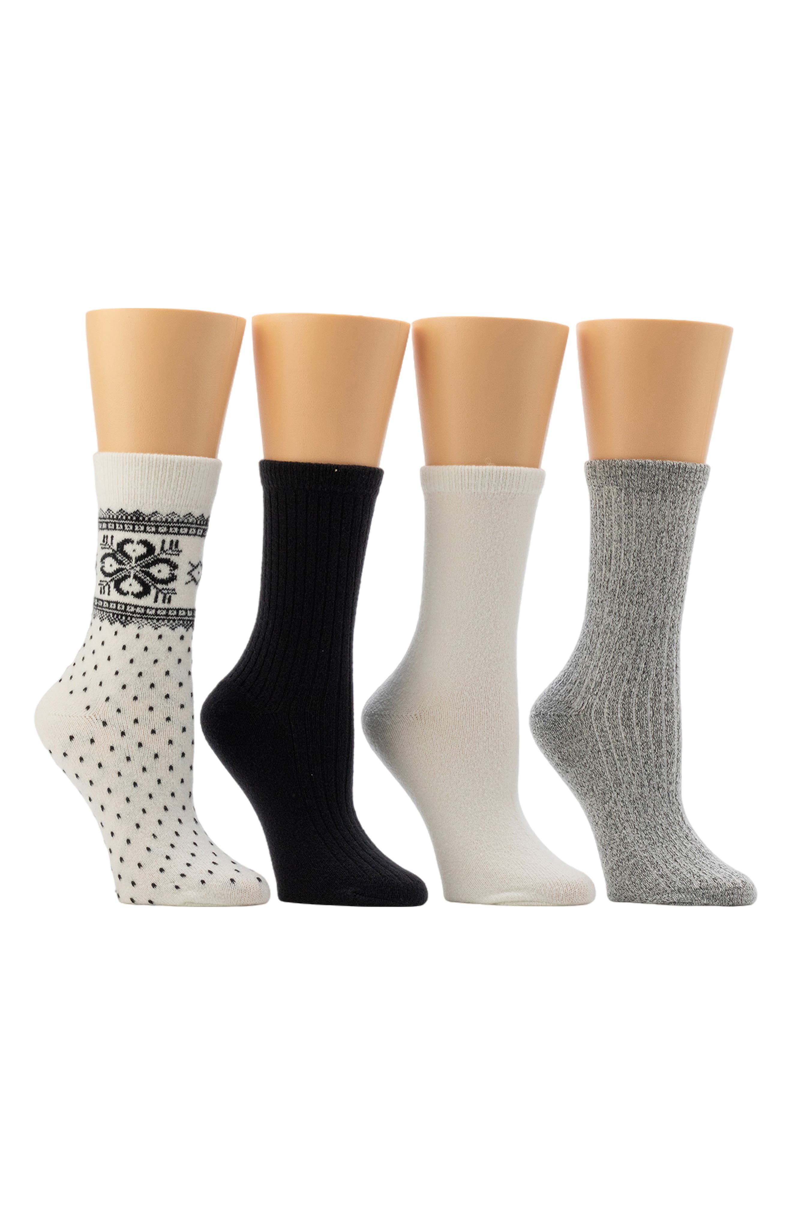 CUDDL DUDS 4-Pack Bootcut Crew Socks (Women) | Nordstromrack