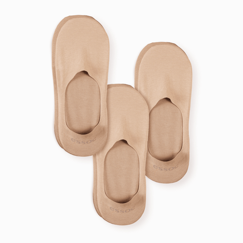 Unisex Cotton No Show Socks 3-Pack