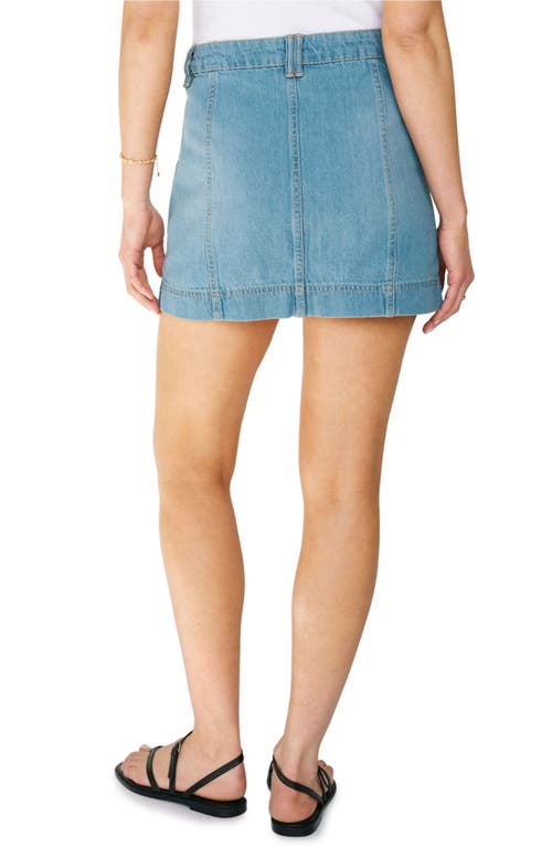 SANCTUARY SANCTUARY ALL BUTTONED UP DENIM MINISKIRT 