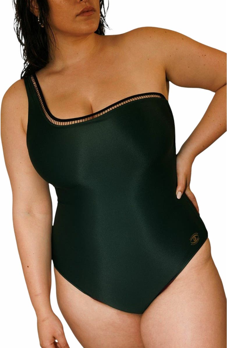 Biliblond Onepiece Side Kim Reversible, Alternate, color, Dark Green To Wine