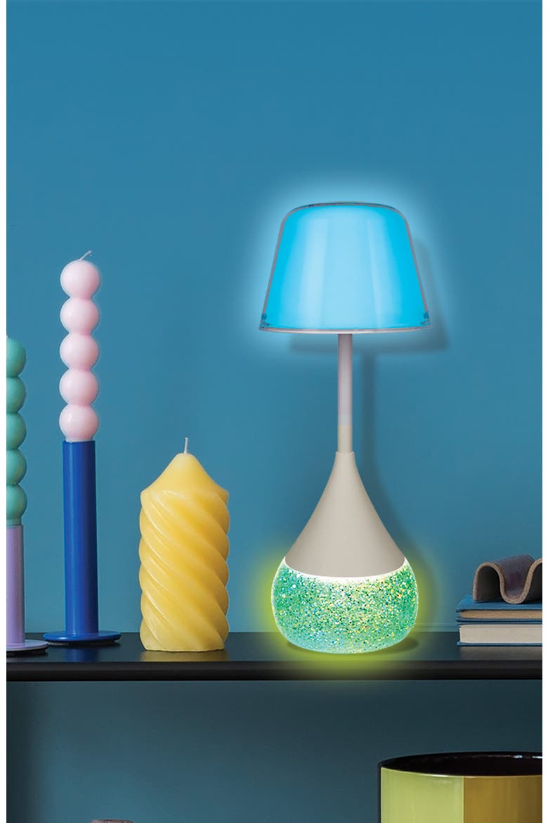 LED Glitter Table Lamp, Alternate, color, WHITE