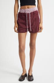 MONSE Deconstructed Double Waistband Shorts