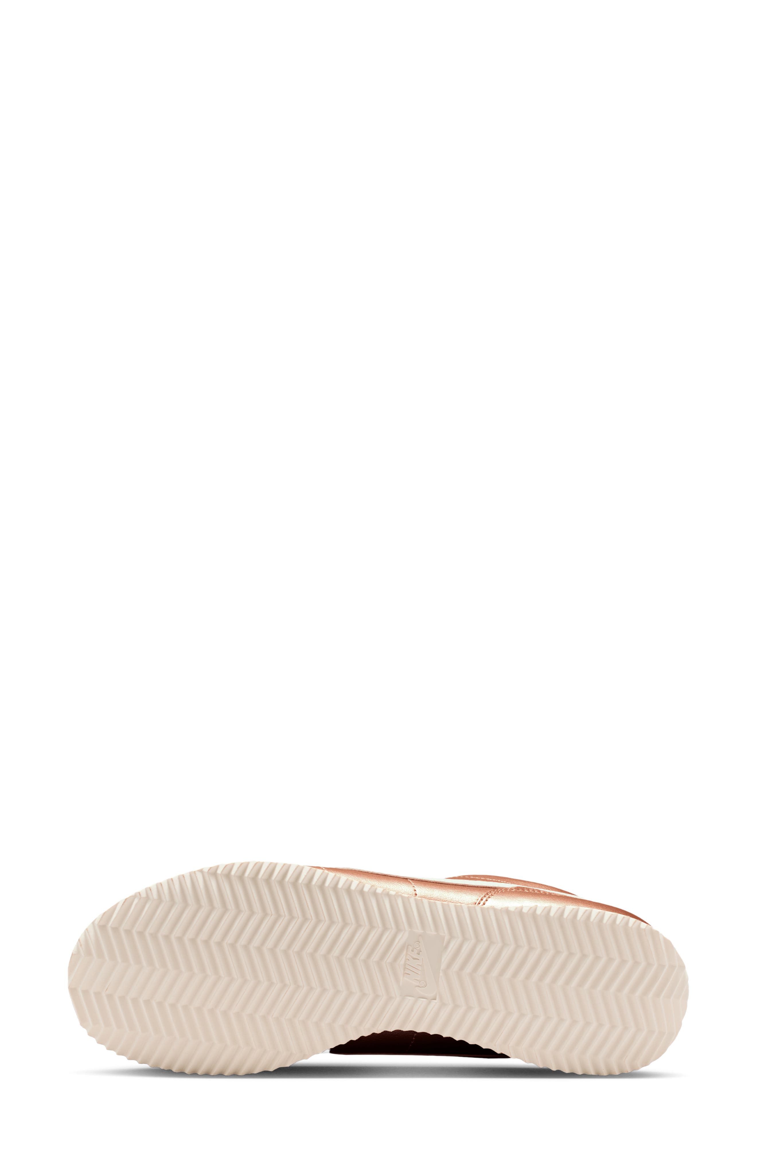 Nike Cortez Sneaker, Alternate, color, Metallic Bronze/ Rose/ Sail