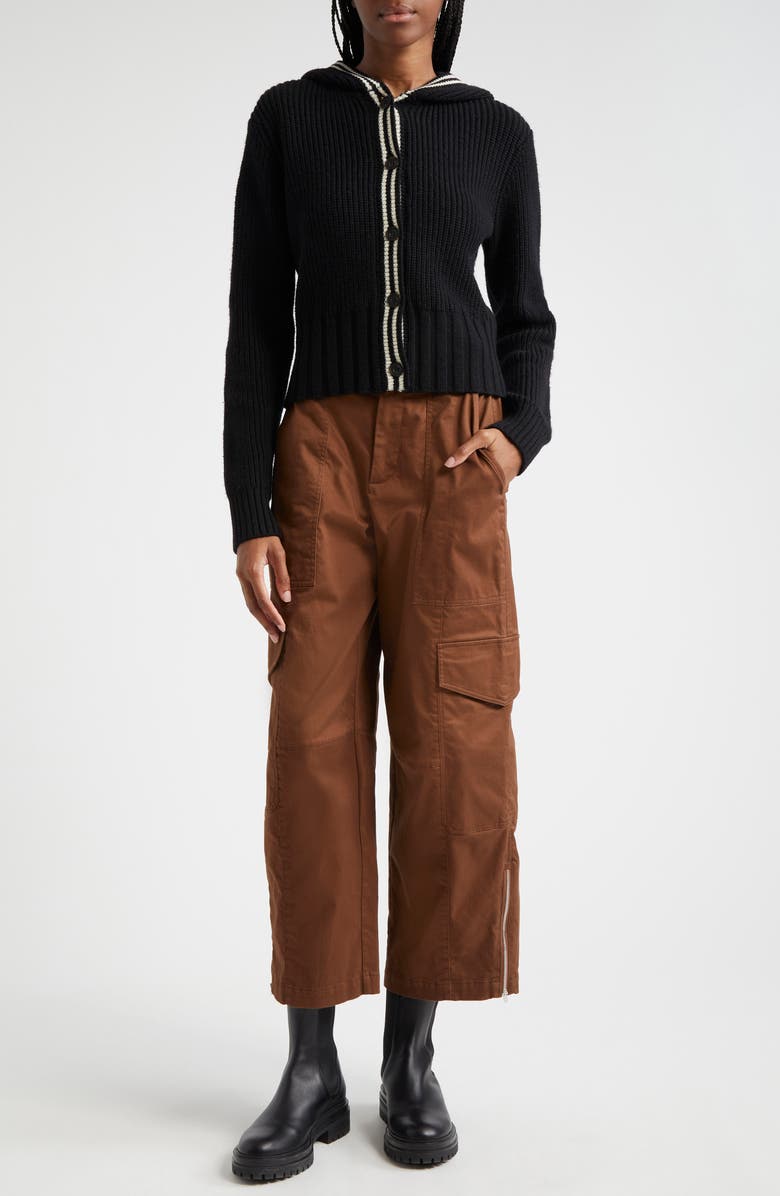 ATM Anthony Thomas Melillo Hooded Rib Cardigan, Main, color, 