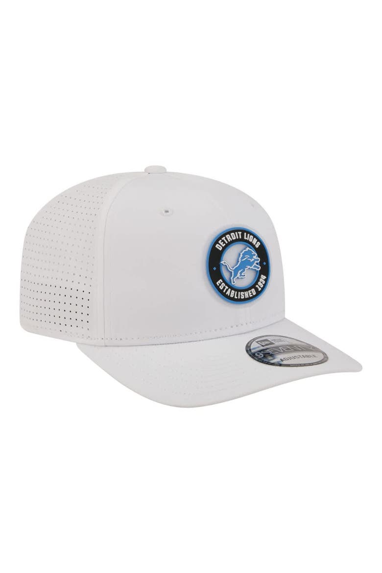 Men's New Era  White Detroit Lions COOLERA 9SEVENTY Adjustable Hat, Alternate, color, White