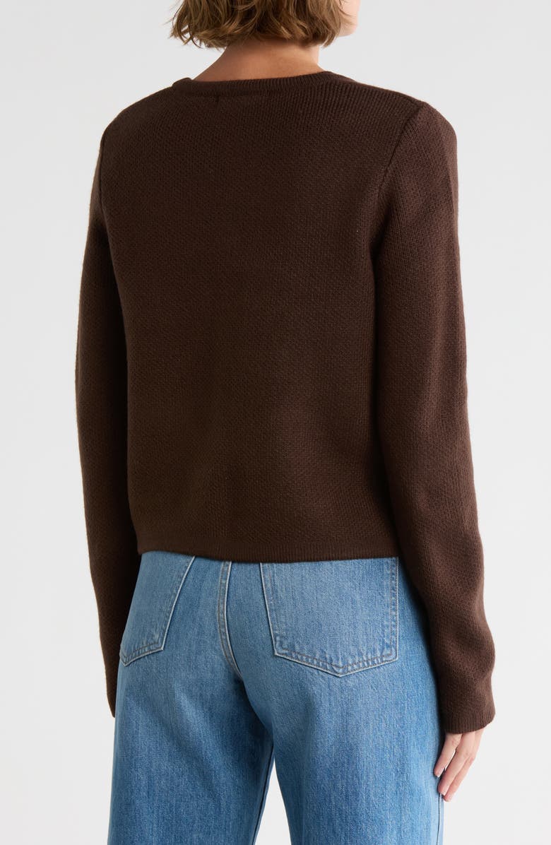 French Connection Babysoft Cardigan Sweater, Alternate, color, Chocolate Tort