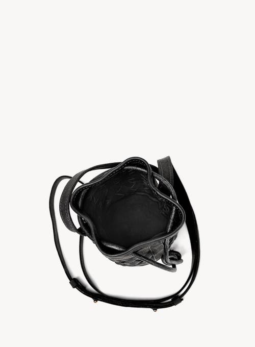 Deux Mains Mini Essential Bucket Bag In Black