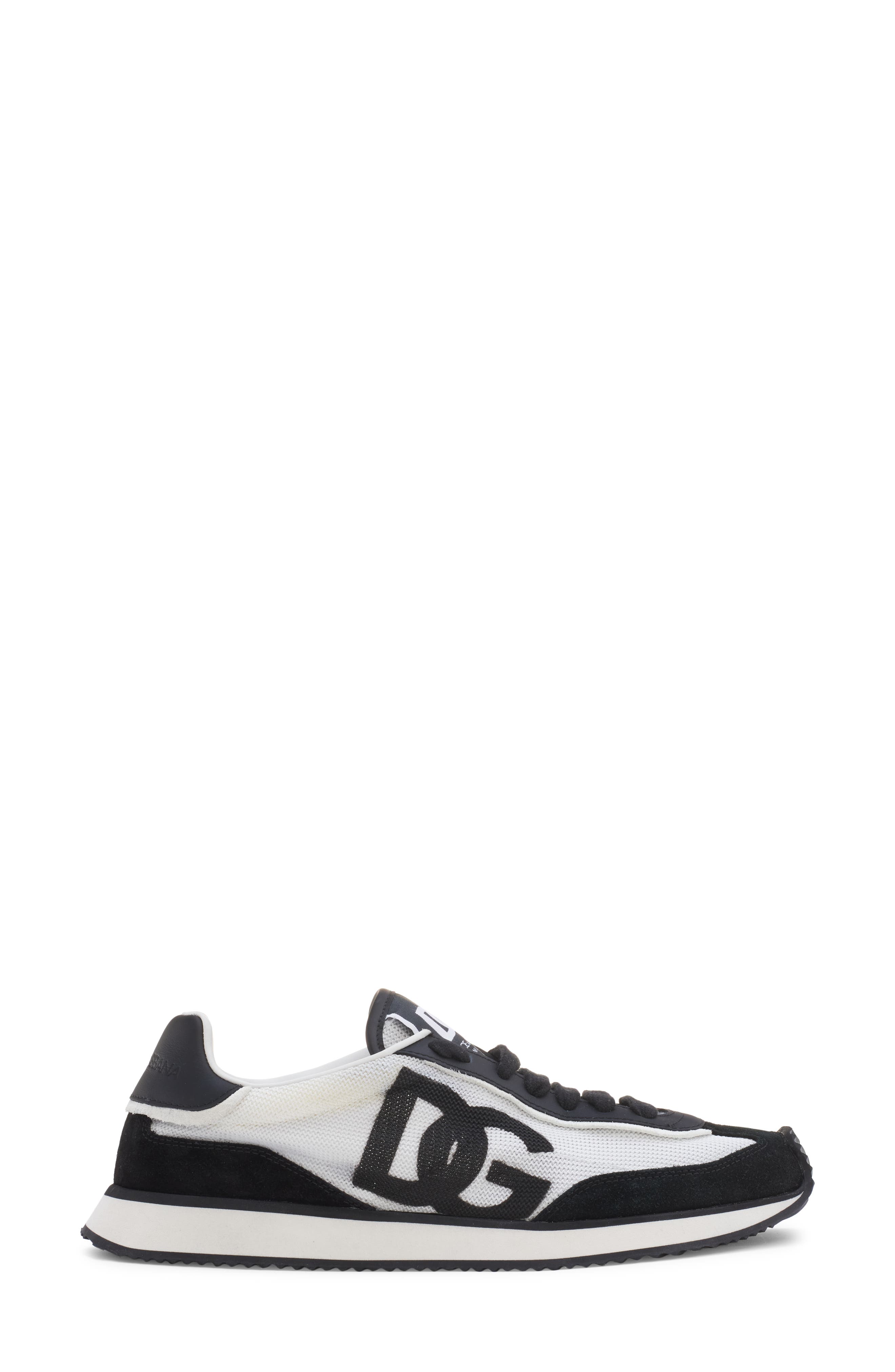 DG Cushion Sneaker, Alternate, color, BIANCO/ NERO