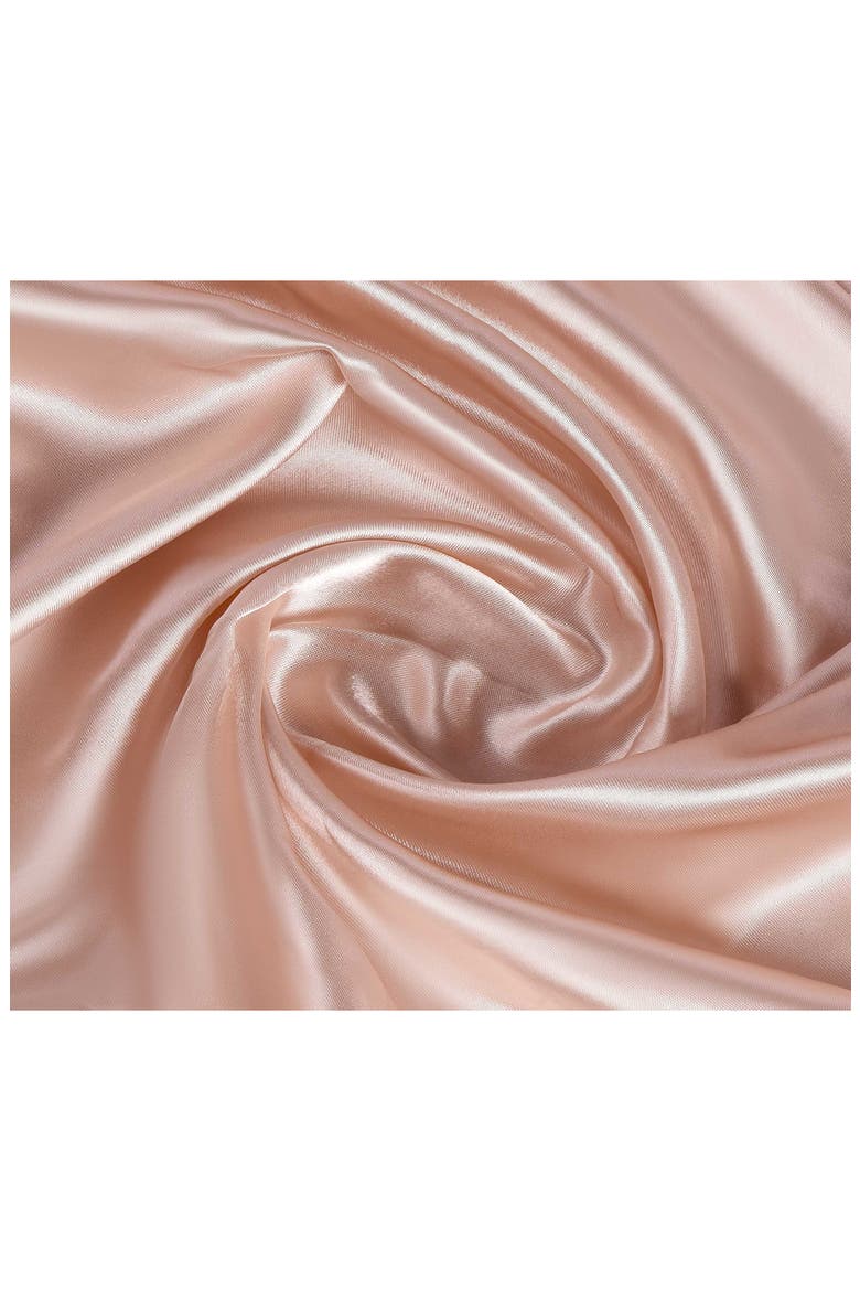 Elegance Satin Sheet Set, Alternate, color, ROSE GOLD