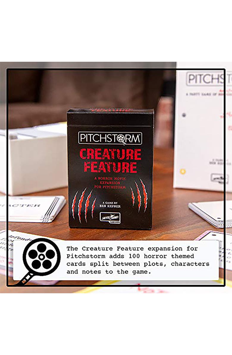 Pitchstorm Creature Feature Deck 100 Horror Movie Cards, Standalone Or Expansion, Alternate, color, Multicolored