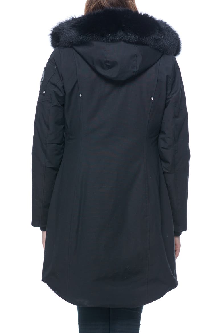 'Stirling' Down Parka with Genuine Fox Fur Trim, Alternate, color, ABYSS/ BLACK FOX