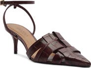Arezzo Marissa Ankle Strap Pointed Toe Pump