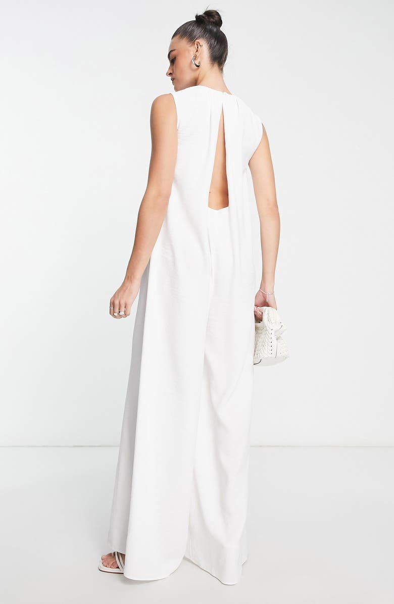 ASOS DESIGN Minimal Wide Leg Jumpsuit, Main, color,