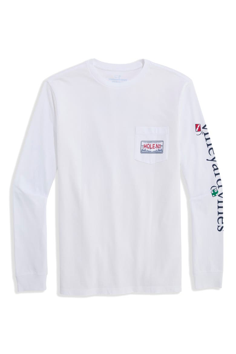 Best Christmas By Par Graphic Long Sleeve T-Shirt, Main, color, WHITE CAP