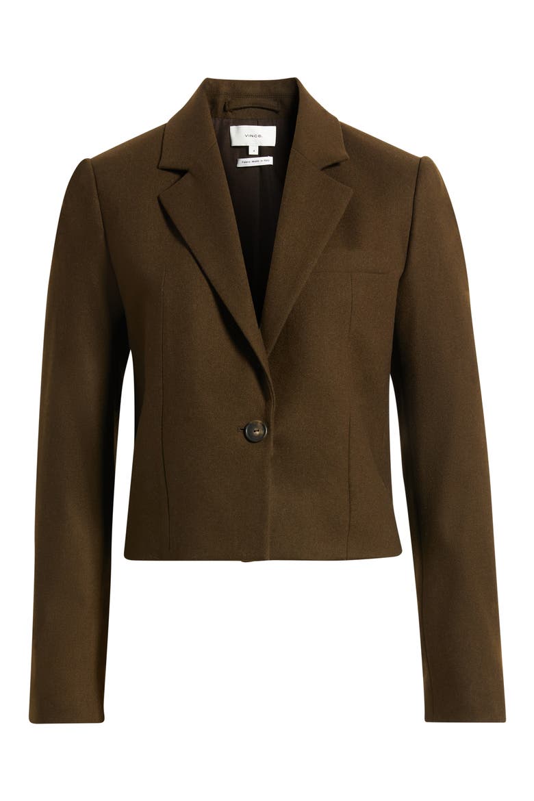 Short Flannel Blazer, Alternate, color, PINEWOOD