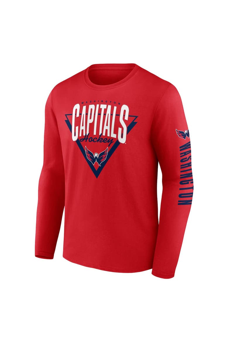 Men's Fanatics Red Washington Capitals Headline Long Sleeve T-Shirt, Alternate, color, Red