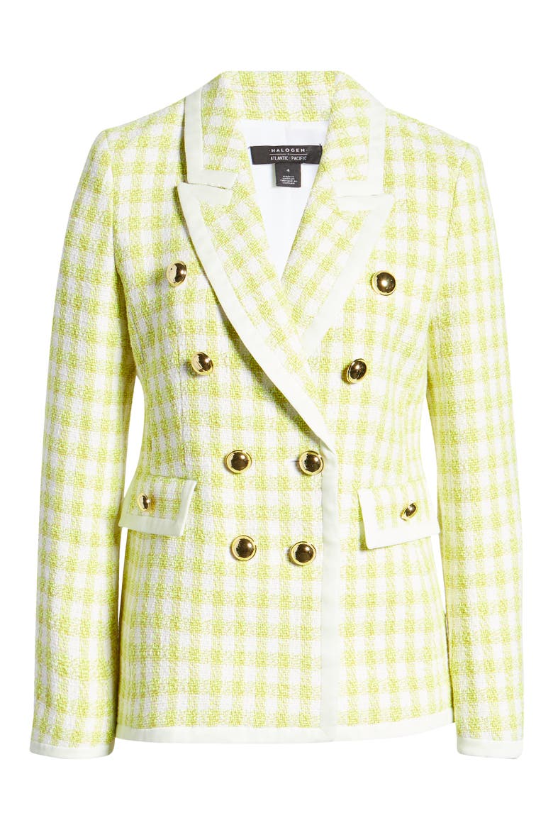 x Atlantic-Pacific Neon Tweed Blazer, Main, color, YELLOW NEON TWEED