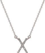 SUZY LEVIAN 14K Gold & Diamond Pavé Initial Pendant Necklace