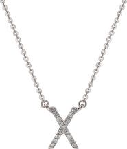 SUZY LEVIAN 14K Gold & Diamond Pavé Initial Pendant Necklace