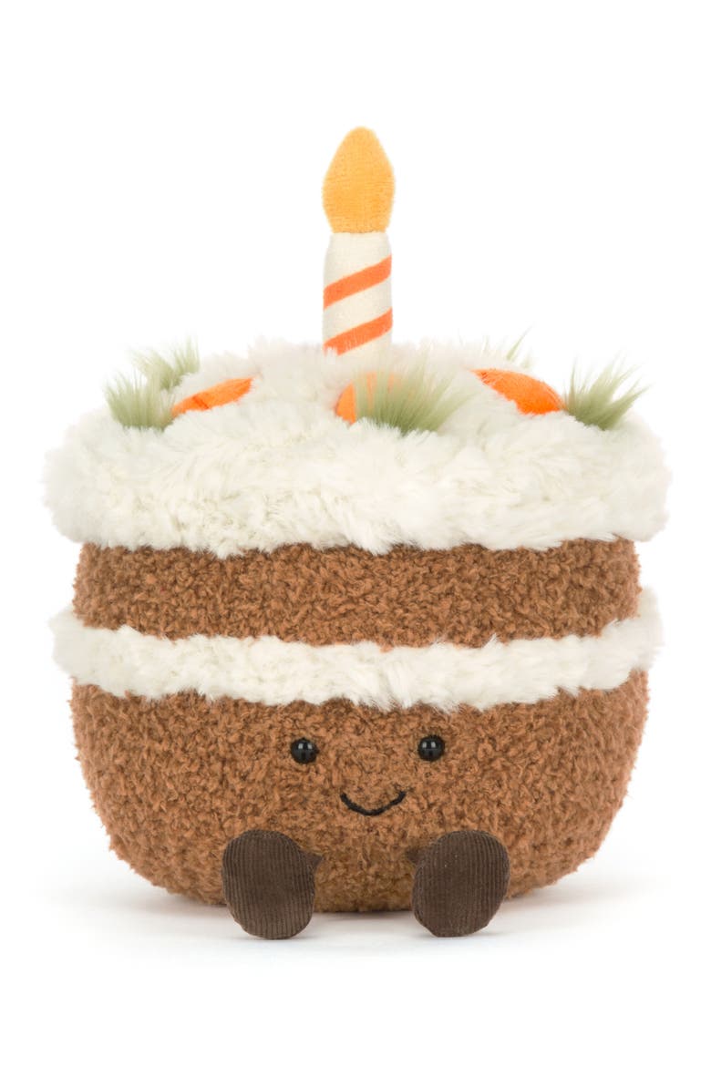 Amuseables Carrot Cake Plushie, Main, color, WHITE MULTI