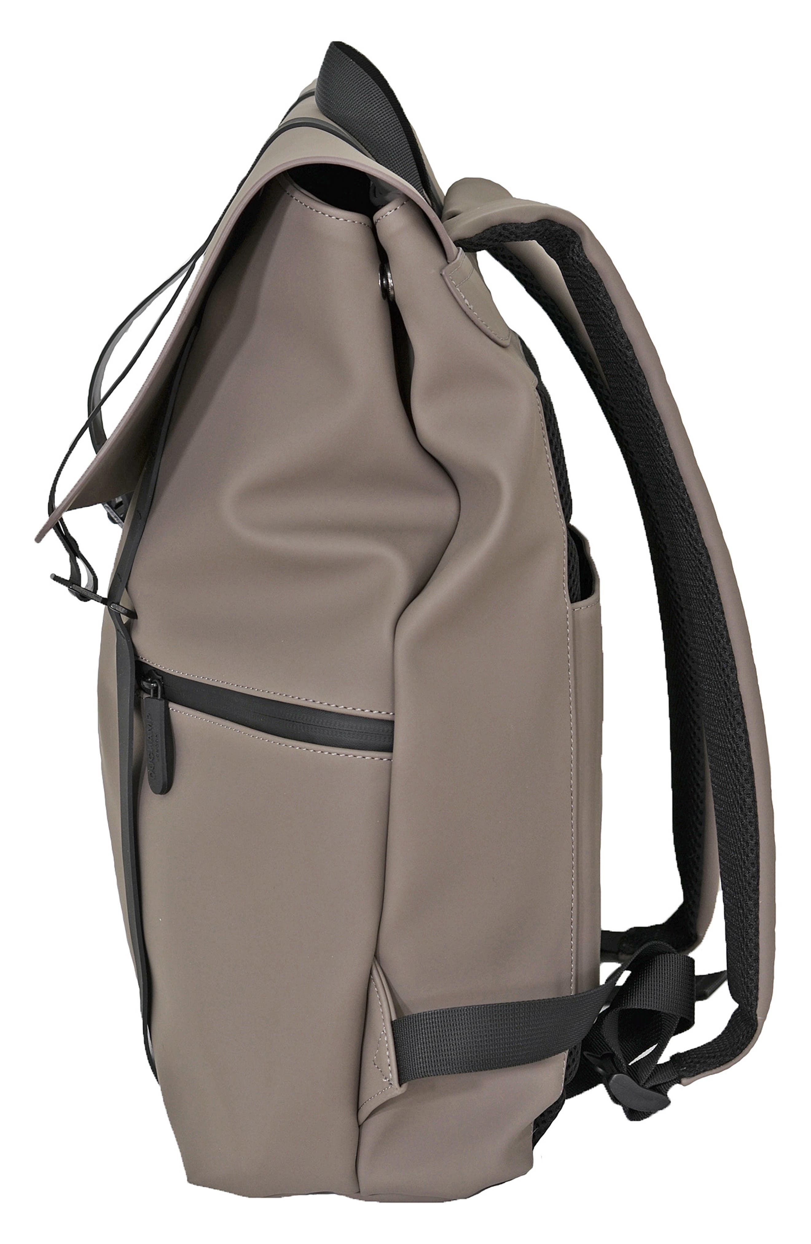 Duchamp Foldover Rubberized Backpack, Alternate, color, Taupe