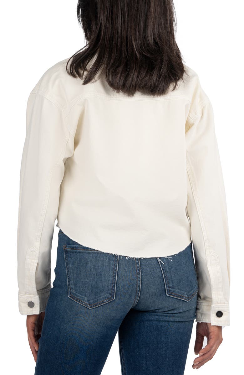 KUT from the Kloth Lana Raw Hem Denim Jacket, Alternate, color, 