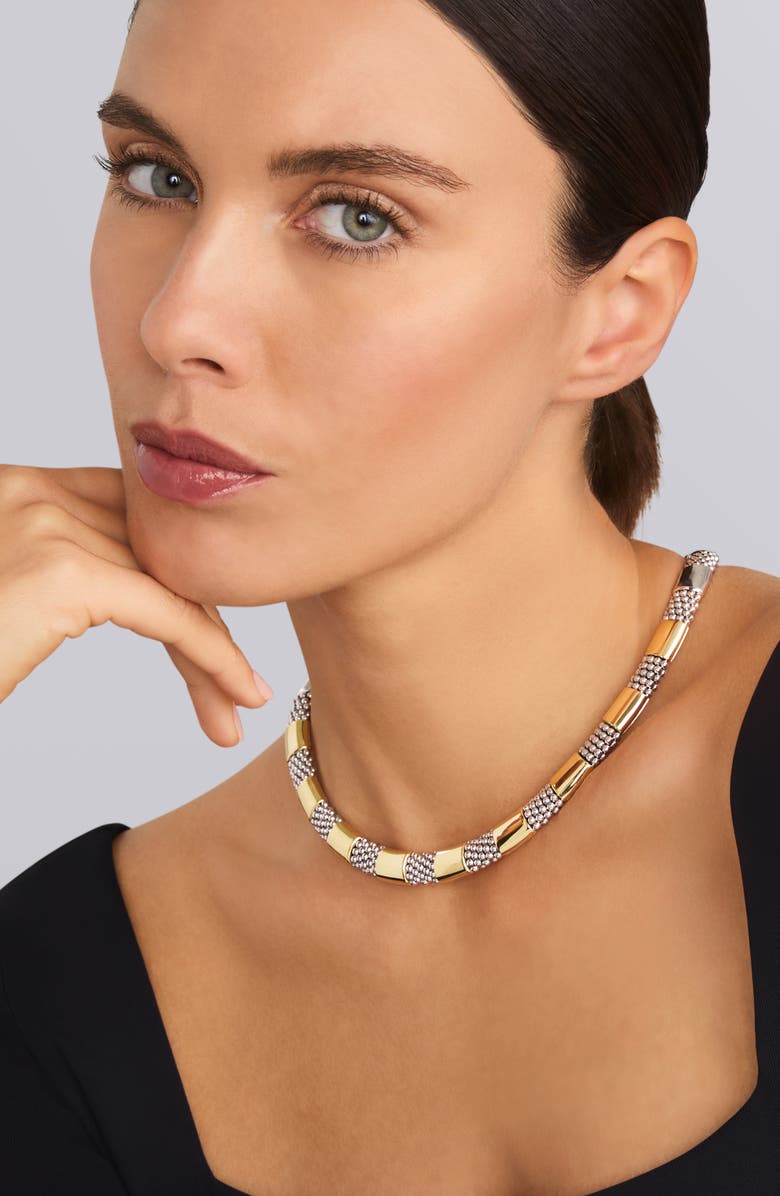 LAGOS Signature Caviar High Bar Rope Collar Necklace, Alternate, color, 