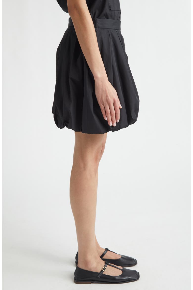 Organic Cotton Poplin Balloon Shorts, Alternate, color, BLACK
