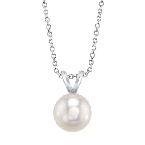14K Gold Akoya Pearl Classic Pendant