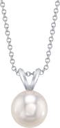 The Pearl Source 14K Gold Akoya Pearl Classic Pendant
