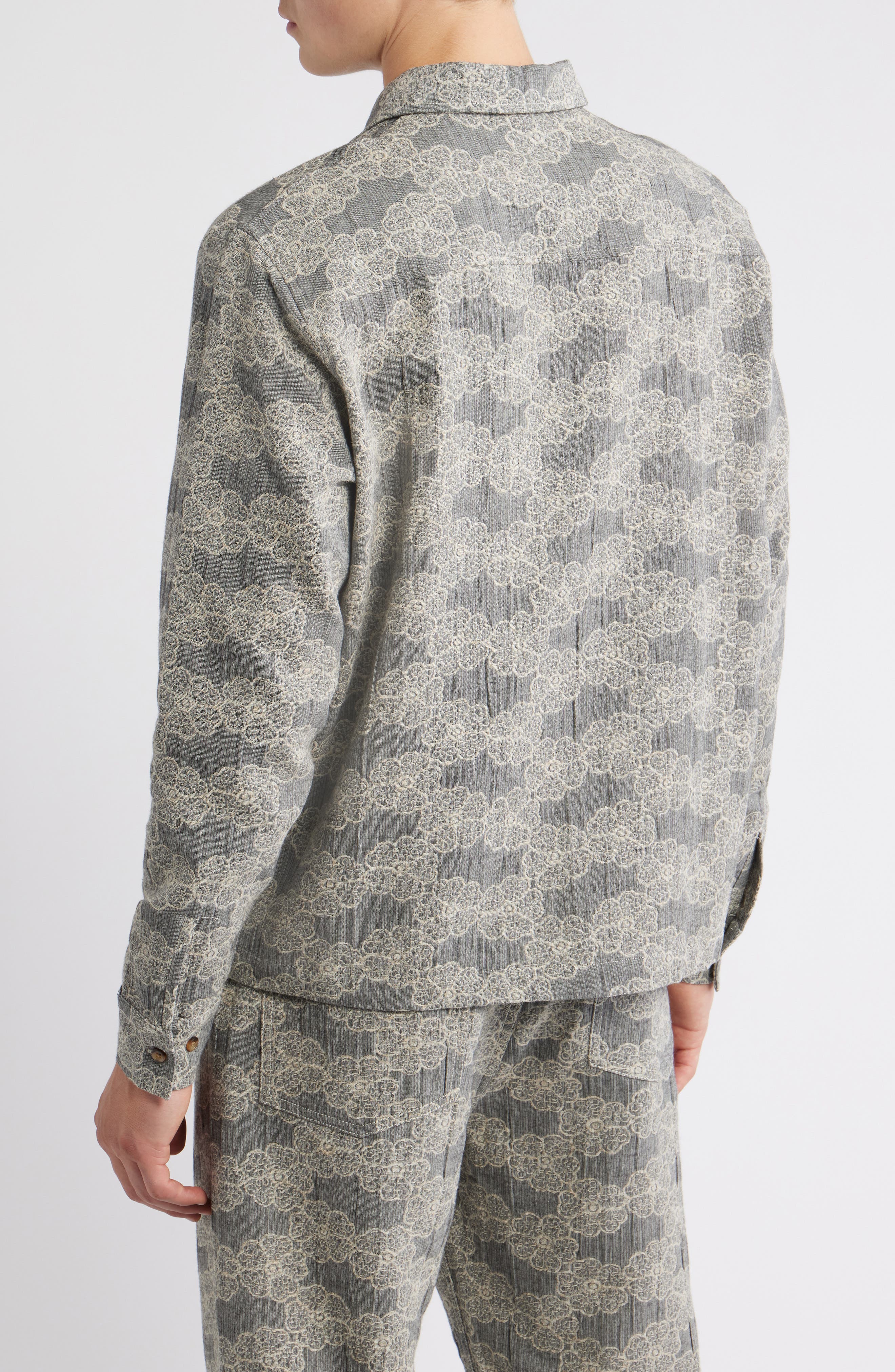 Trevor Floral Cotton Blend Button-Up Shirt - image 2