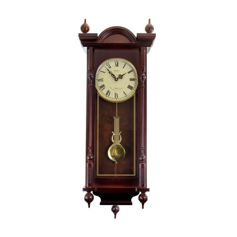 Grand 31in Chiming Pendulum Wall Clock