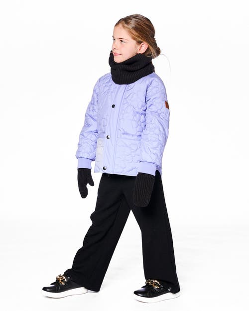 Deux Par Deux Quilted Mid-season Jacket In Multi