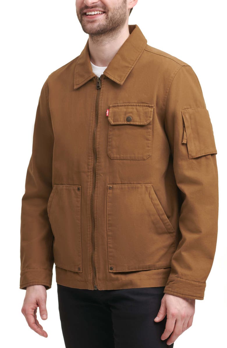Levi's<sup>®</sup> Cotton Canvas Chore Coat, Alternate, color,