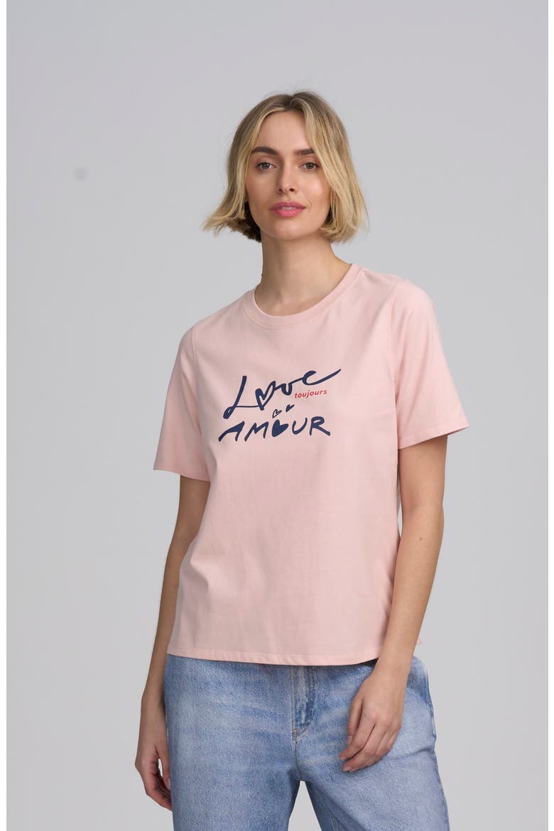 Graphic Tee, Main, color, BLUSH