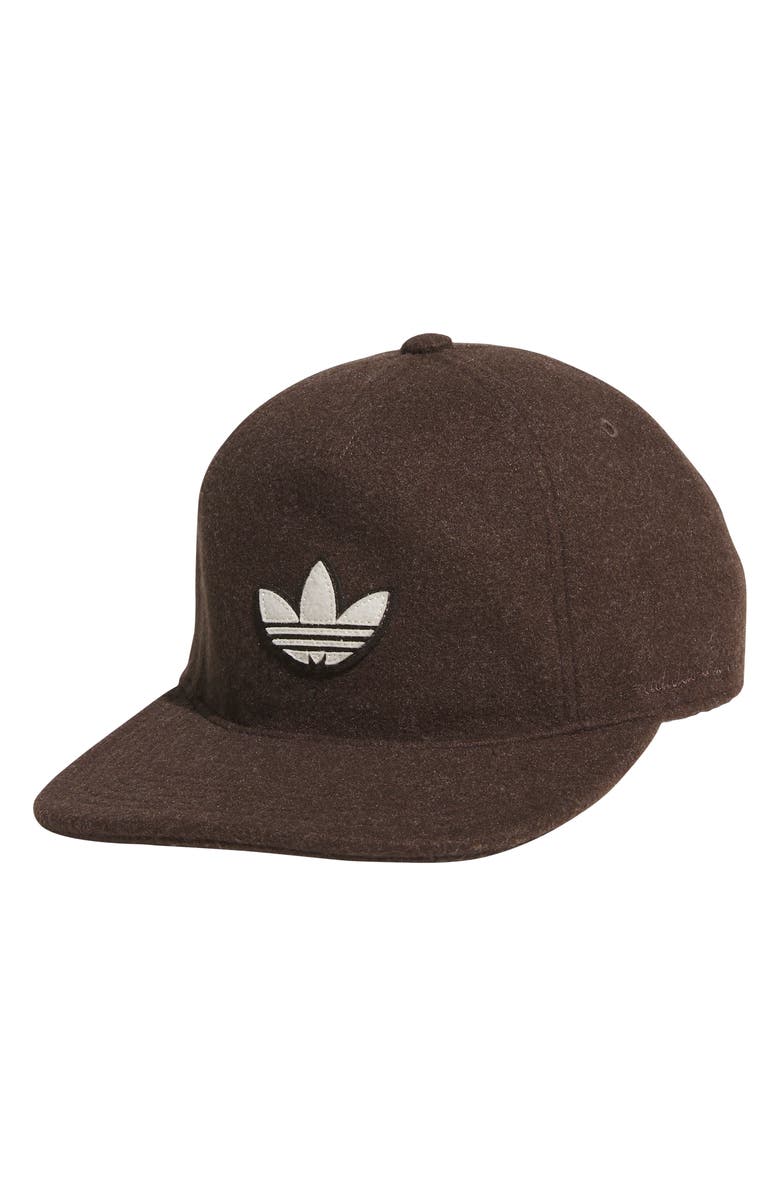 adidas Heritage Cotton Blend Baseball Cap, Main, color, Dark Brown/ Off White