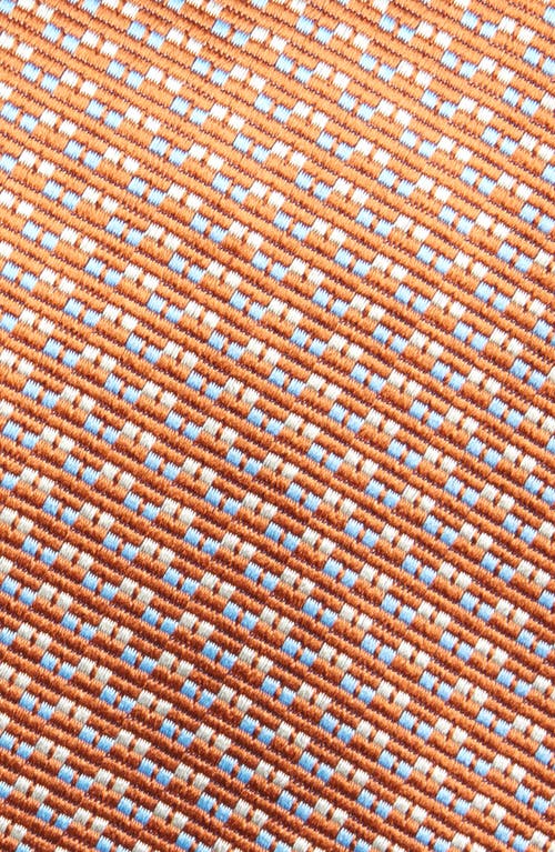 David Donahue Jacquard Silk Tie In Multi