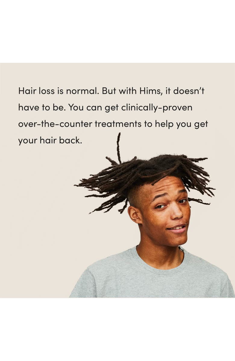 HIMS & HERS Extra Strength Hair Regrowth Foam 5% Topical Minoxidil Treatment, No Drip Formula, Alternate, color, Beige